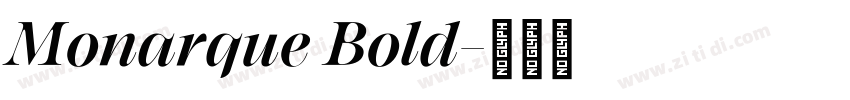 Monarque Bold字体转换